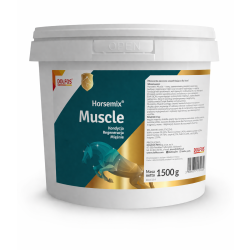 Horsemix Muscle 1500 g Ergänzungsfutter für Pferde Muskelaufbau Regeneration Aminosäuren Dolfos