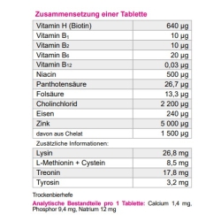 Dolvit Biotin, 300g, haut, Fell,