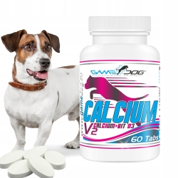game dog, calcium, Vitamin D3, Zink, Mangan