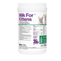 Lab-v Milch für Kätzchen – Vollwertiger Milchersatz für Kitten inkl. Flasche, 200 g